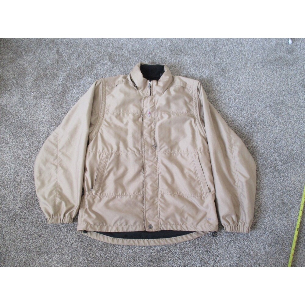 SCOTTeVEST Mens m Full Zip Arms multiPocket Beige